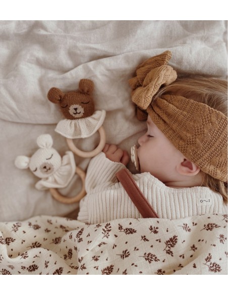 Anneau de dentition ourson noisette