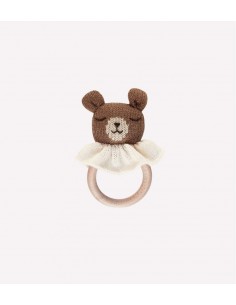 Anneau de dentition ourson noisette