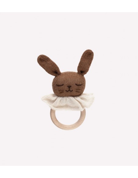 Anneau de dentition lapin noisette