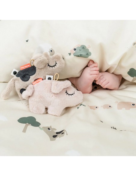 Mini hochet Dotti sable