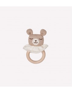 Anneau de dentition ourson sable