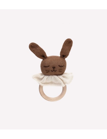 Anneau de dentition lapin noisette