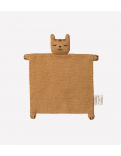 Doudou plat tricoté tigre