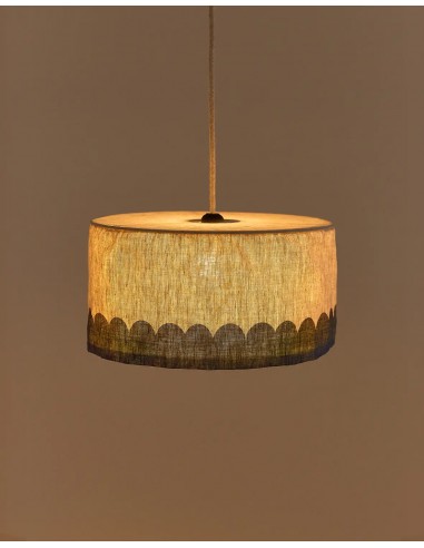 Abat-jour en lin pour suspension