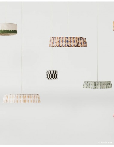 Abat-jour en lin pour suspension