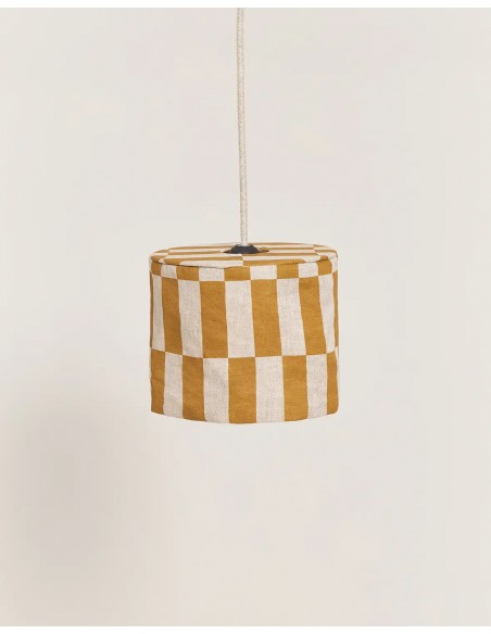 Abat-jour en lin pour suspension