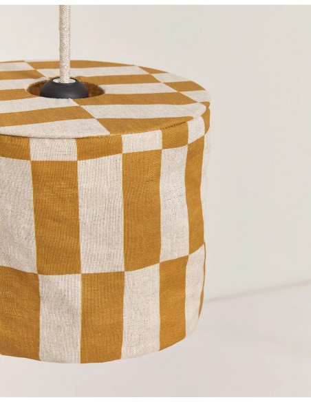 Abat-jour en lin pour suspension