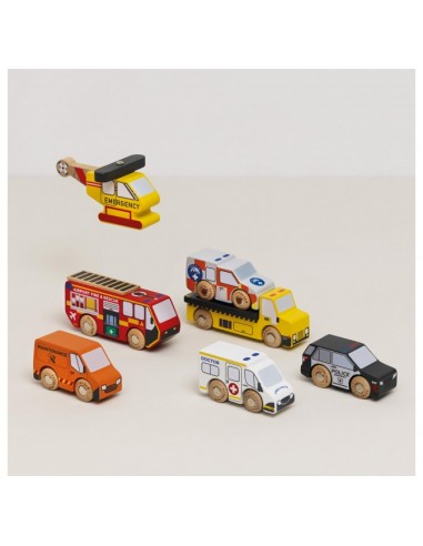SET DE VÉHICULES ET HÉLICOPTÈRE DE SAUVETAGE -...