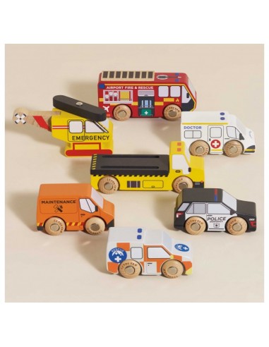 SET DE VÉHICULES ET HÉLICOPTÈRE DE SAUVETAGE -...