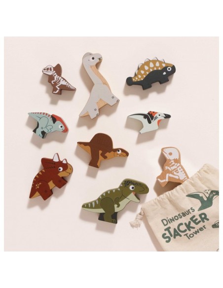 DINOSAURES À EMPILER - 10 PIÈCES