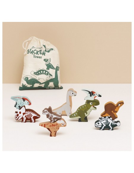 DINOSAURES À EMPILER - 10 PIÈCES