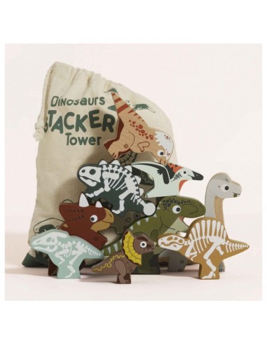 DINOSAURES À EMPILER - 10 PIÈCES