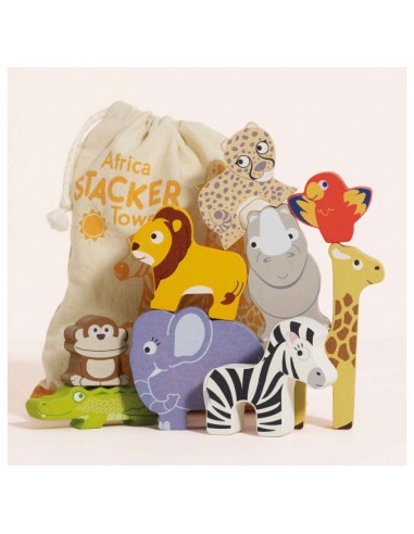 ANIMAUX DE LA SAVANE À EMPILER