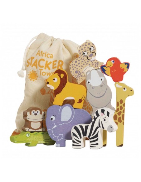 ANIMAUX DE LA SAVANE À EMPILER