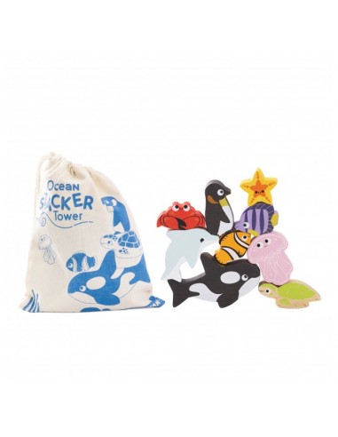 ANIMAUX DE L'OCÉAN À EMPILER - 10 PIÈCES