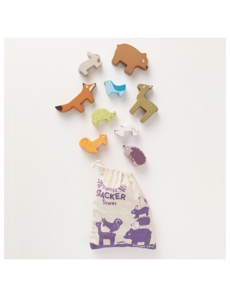 ANIMAUX DE LA FORÊT À EMPILER - 10 PIÈCES