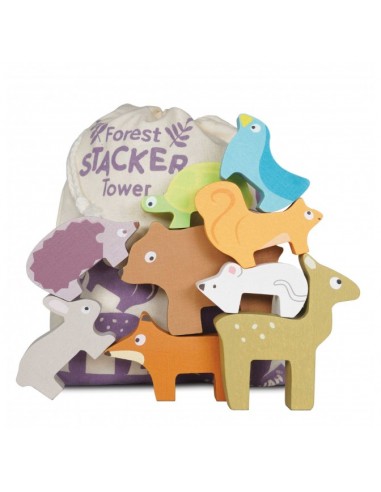 ANIMAUX DE LA FORÊT À EMPILER - 10 PIÈCES