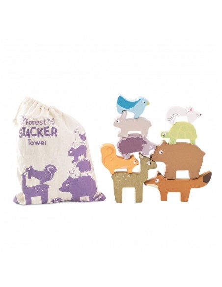 ANIMAUX DE LA FORÊT À EMPILER - 10 PIÈCES