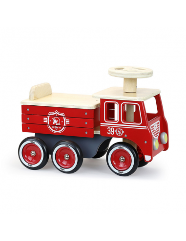 Porteur en bois Camion de Pompier