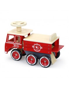 Porteur en bois Camion de Pompier 2