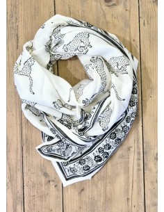 Foulard Tigre Blanc 2
