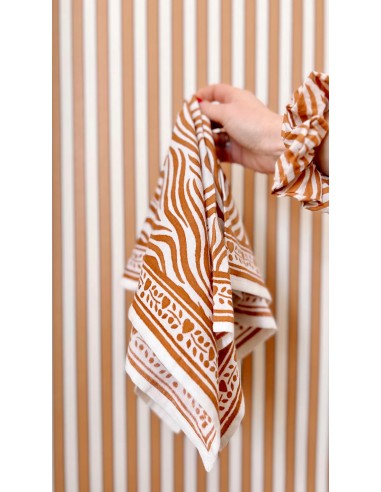Foulard Zèbre Camel