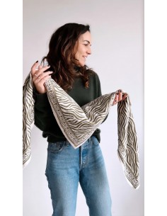 Foulard Zèbre Kaki
