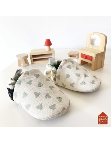 mes premiers chaussons 3-6 mois lapins