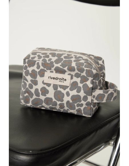Trousse Tournelles Petite Grey Leopard