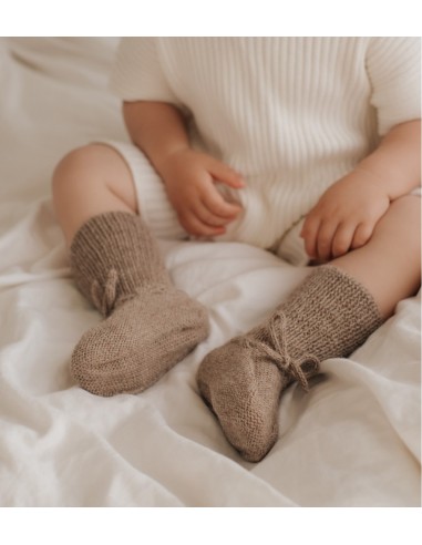 Chaussons bébé tricotés  | Oat 0-6 M