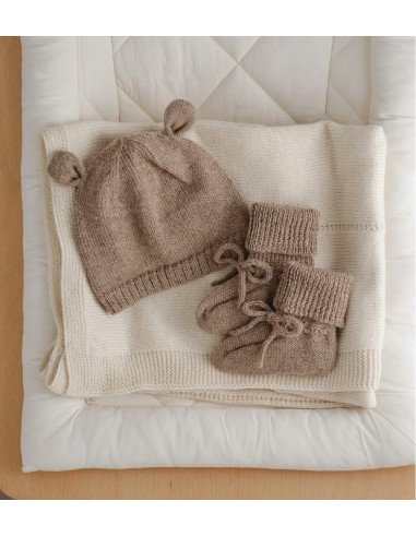 Chaussons bébé tricotés  | Oat 0-6 M