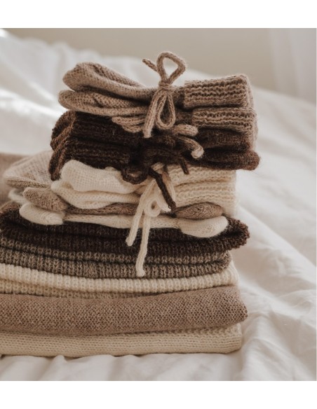 Chaussons bébé tricotés  | Oat 0-6 M
