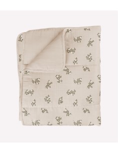 Couverture matelassée  | Holly flowers Bay leaves