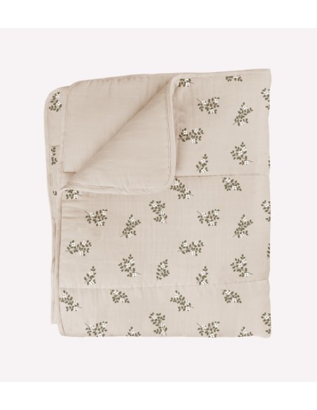 Couverture matelassée  | Holly flowers Bay leaves