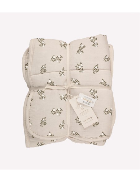 Couverture matelassée  | Holly flowers Bay leaves