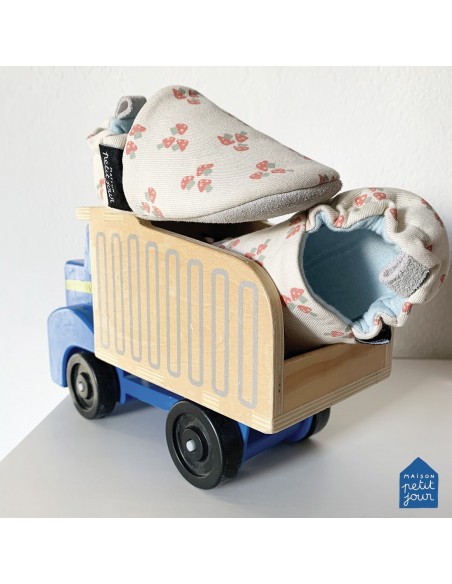 mes premiers chaussons 3-6 mois les champignons