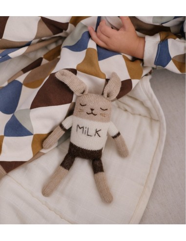 Doudou lapin Milk | Main Sauvage x Organic Zoo