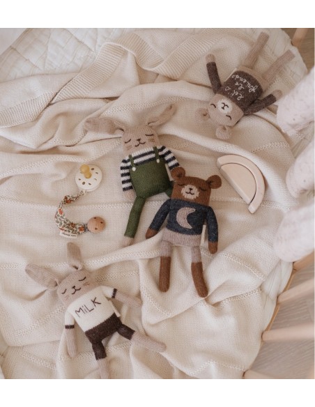 Doudou lapin Milk | Main Sauvage x Organic Zoo