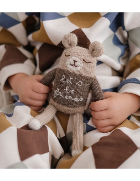 Doudou ourson Friends | Main Sauvage x Organic Zoo