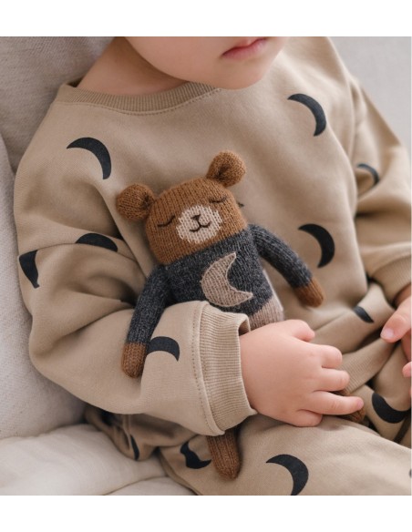 Doudou ourson Midnight | Main Sauvage x Organic Zoo