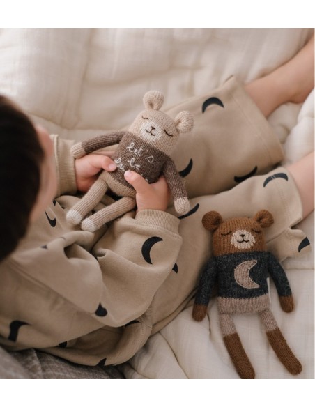 Doudou ourson Midnight | Main Sauvage x Organic Zoo