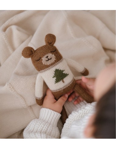 Doudou ourson | pull de Noël