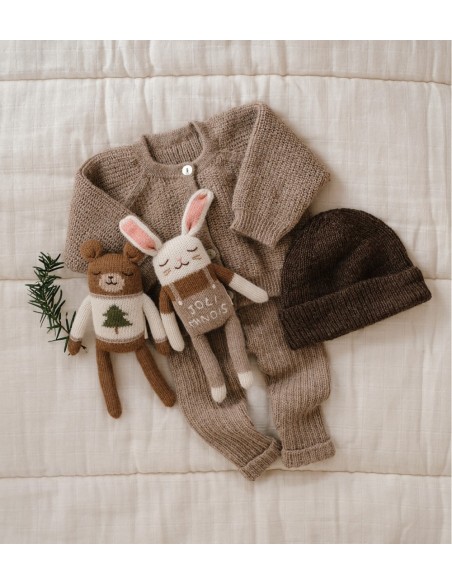 Doudou ourson | pull de Noël