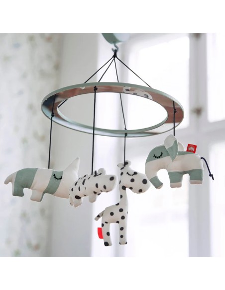 Mobile musical avec miroir - Sleepy - Bleu