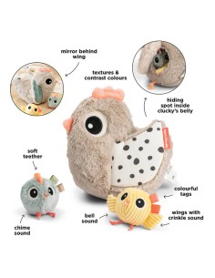 Jouet d'activité cache-cache - Clucky - sable 2