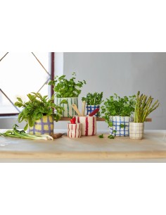 POT DE FLEURS 25, À CARREAUX ÉPAIS, lilas 2