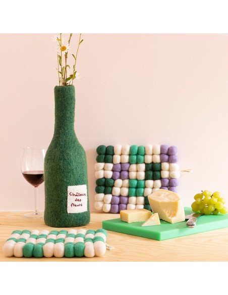 COUVERCLE BOUTEILLE/VASE, château des fleurs