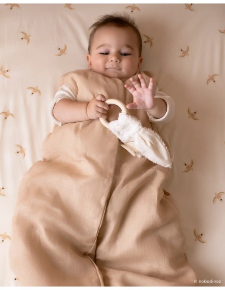 Gigoteuse mi-saison en lin français Sand