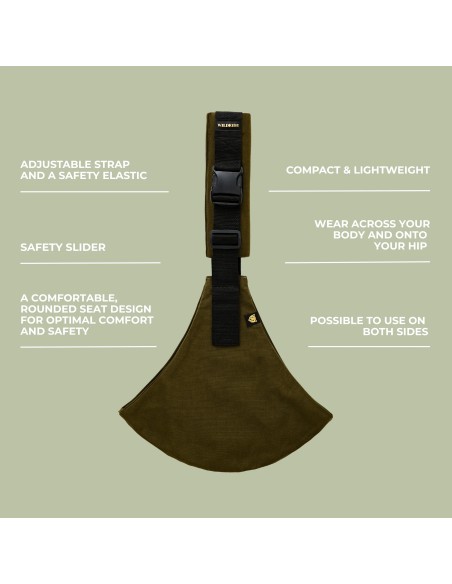 Porte-bébé Vert Militaire