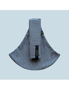 Porte-bébé à Rayures Indigo